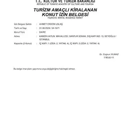 Charming 2br Ac In Center - Santur D1 伊斯坦布尔